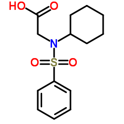 (BENZENESULFONYL-CYCLOHEXYL-AMINO)-ACETIC ACID Structure