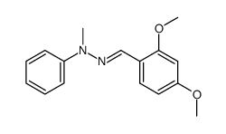 N'-[1-(2,4-Dimethoxy-phenyl)-meth-(E)-ylidene]-N-methyl-N-phenyl-hydrazine结构式