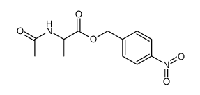 N-Acetylalanin-p-nitrobenzylester结构式