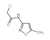 2-氯-N-(5-甲基异噁唑-3-基)乙酰胺结构式