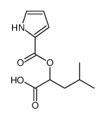 4-methyl-2-(1H-pyrrole-2-carbonyloxy)pentanoic acid Structure