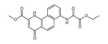 7-ethoxyoxalylamino-4-oxo-1,4-dihydro-benzo[h]quinoline-2-carboxylic acid methyl ester结构式