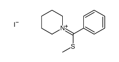 1-[methylsulfanyl(phenyl)methylidene]piperidin-1-ium,iodide结构式