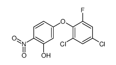 5-(2,4-dichloro-6-fluorophenoxy)-2-nitrophenol结构式