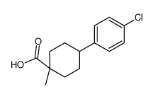 4-(4-chlorophenyl)-1-methylcyclohexane-1-carboxylic acid Structure