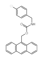 anthracen-9-ylmethyl N-[(4-chlorophenyl)methyl]carbamate结构式