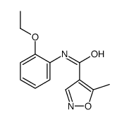 N-(2-ethoxyphenyl)-5-methyl-1,2-oxazole-4-carboxamide结构式