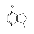 5H-Cyclopentapyrazine,6,7-dihydro-5-methyl-,1-oxide(9CI)结构式