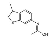 N-(3-methyl-2,3-dihydro-1-benzothiophen-6-yl)acetamide结构式