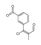 3-chloro-2-methyl-3-(3-nitrophenyl)prop-2-enal结构式