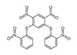 1,5-dinitro-2,4-bis[(2-nitrophenyl)sulfanyl]benzene Structure