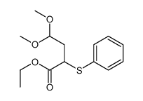 ethyl 4,4-dimethoxy-2-phenylsulfanylbutanoate Structure