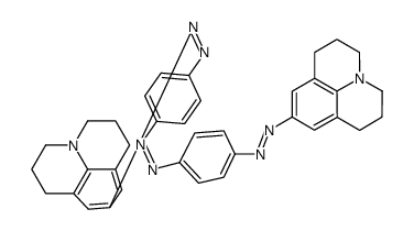 9,9'-[azobis(p-phenyleneazo)]bis[2,3,6,7-tetrahydro-1H,5H-benzo[ij]quinolizine] Structure