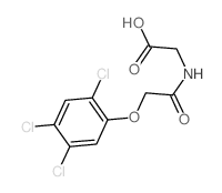 2-[[2-(2,4,5-trichlorophenoxy)acetyl]amino]acetic acid structure