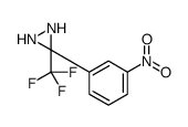 3-(3-nitrophenyl)-3-(trifluoromethyl)diaziridine结构式