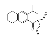 2-allyl-4-methyl-1-oxo-1,2,3,4,5,6,7,8-octahydroanthracene-2-carbaldehyde Structure