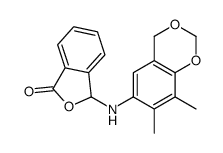 3-[(7,8-dimethyl-4H-1,3-benzodioxin-6-yl)amino]-3H-2-benzofuran-1-one Structure