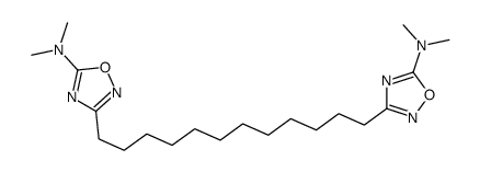 3-[12-[5-(dimethylamino)-1,2,4-oxadiazol-3-yl]dodecyl]-N,N-dimethyl-1,2,4-oxadiazol-5-amine Structure