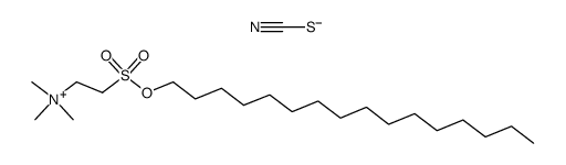 2-[(hexadecyloxy)sulfonyl]-N,N,N-trimethylethanaminium thiocyanate Structure