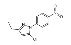 5-chloro-3-ethyl-1-(4-nitrophenyl)pyrazole Structure