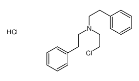 2-chloroethyl-bis(2-phenylethyl)azanium,chloride Structure