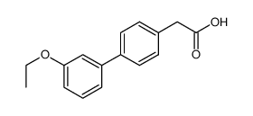 4-BIPHENYL-(3'-ETHOXY)ACETICACID structure