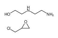 2-(2-aminoethylamino)ethanol,2-(chloromethyl)oxirane结构式