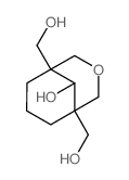 1,5-bis(hydroxymethyl)-3-oxabicyclo[3.3.1]nonan-9-ol结构式