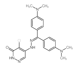 3(2H)-Pyridazinone,5-[2-[bis[4-(dimethylamino)phenyl]methylene]hydrazinyl]-4-chloro- Structure