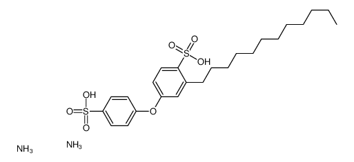 diammonium dodecyl-4-(4-sulphonatophenoxy)benzenesulphonate结构式