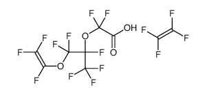 2,2-difluoro-2-[1,1,1,2,3,3-hexafluoro-3-(1,2,2-trifluoroethenoxy)propan-2-yl]oxyacetic acid,1,1,2,2-tetrafluoroethene Structure