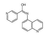 3-Pyridinecarboxamide,N-5-quinolinyl-(9CI) structure