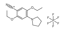2,5-diethoxy-4-pyrrolidin-1-ylbenzenediazonium,hexafluorophosphate结构式