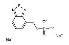 disodium,2,1,3-benzothiadiazol-4-ylmethylsulfanyl-dioxido-oxo-λ5-phosphane结构式