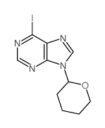 9H-Purine,6-iodo-9-(tetrahydro-2H-pyran-2-yl)-结构式