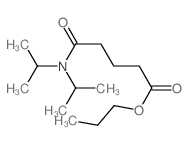 Pentanoic acid,5-[bis(1-methylethyl)amino]-5-oxo-, propyl ester Structure