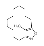 16-methyl-15-oxa-14-azabicyclo[11.2.1]hexadeca-13,16-diene Structure