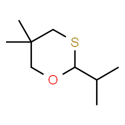 1,3-Oxathiane,5,5-dimethyl-2-(1-methylethyl)-(9CI) structure