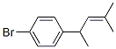 1-Bromo-4-(1,3-dimethyl-2-butenyl)benzene结构式