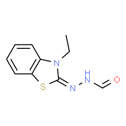 Hydrazinecarboxaldehyde, (3-ethyl-2(3H)-benzothiazolylidene)- (9CI) structure