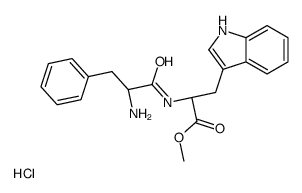 methyl (2R)-2-[[(2R)-2-amino-3-phenylpropanoyl]amino]-3-(1H-indol-3-yl)propanoate,hydrochloride Structure