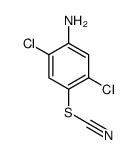 (4-amino-2,5-dichlorophenyl) thiocyanate结构式