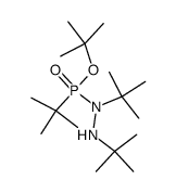 P,1,2-Tri-tert-butylhydrazidophosphonsaeure-tert-butylester结构式