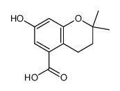 7-Hydroxy-2,2-dimethyl-3,4-dihydro-2H-1-benzopyran-5-carboxylic acid Structure