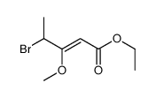 ethyl 4-bromo-3-methoxypent-2-enoate结构式