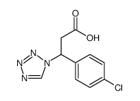 1H-Tetrazole-1-propanoic acid, β-(4-chlorophenyl)结构式