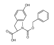 (2S)-3-(4-hydroxyphenyl)-2-[methyl(phenylmethoxycarbonyl)amino]propanoic acid Structure