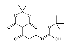 TERT-BUTYL 3-(2,2-DIMETHYL-4,6-DIOXO-1,3-DIOXAN-5-YL)-3-OXOPROPYLCARBAMATE picture