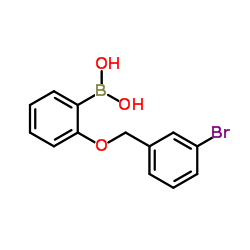 2-(3'-BROMOBENZYLOXY)PHENYLBORONIC ACID structure