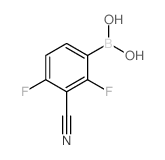 2,4-Difluoro-3-cyanophenylboronic acid Structure